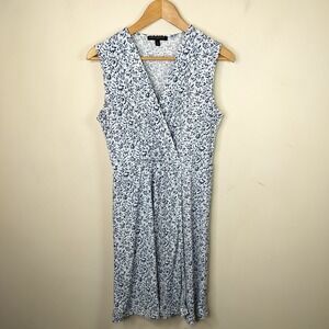 Banana Republic Faux Wrap Dress Floral Stretch